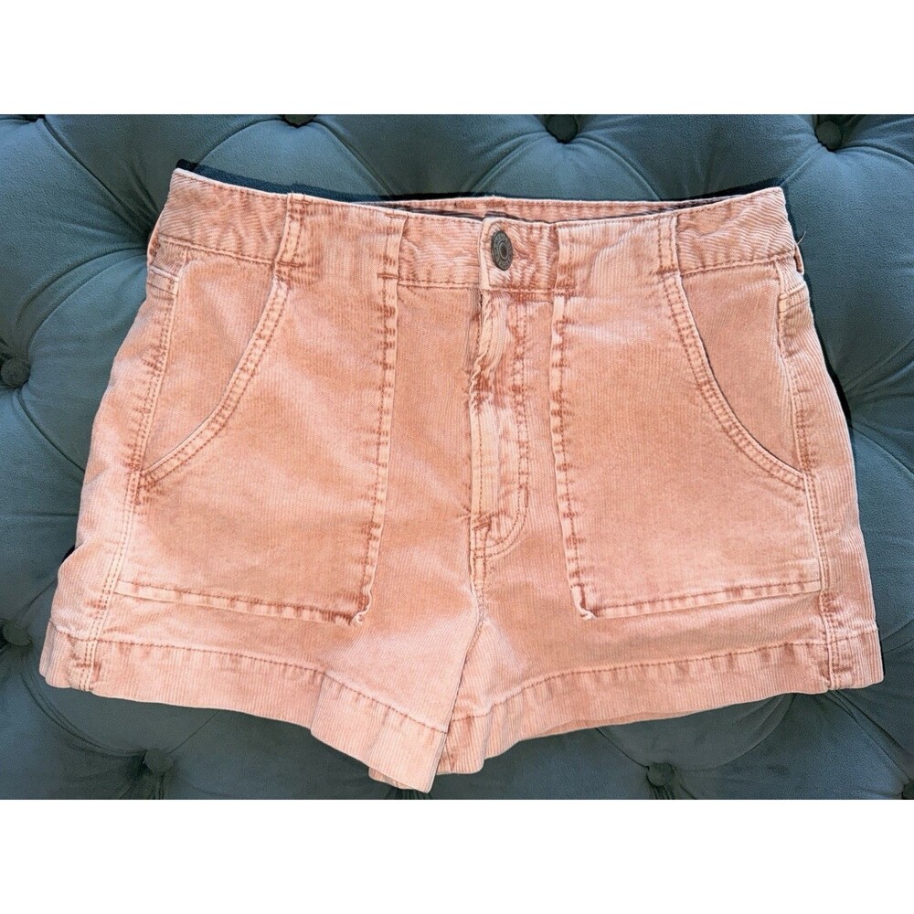 American Eagle Outfitters High Waist Peach Corduroy Shorts